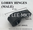 LORRY HINGES (MALE) [9mm(T) X 4"(L) X 3/4"(HOLE)] 9mm(T) X 4"(L) X 3/4"(HOLE)  LORRY HINGES (MALE) LORRY HINGES 