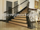 WIST 03- Wrought Iron Staircase Railing WROUGHT IRON STAIRCASE RAILING STAIRCASE RAILING