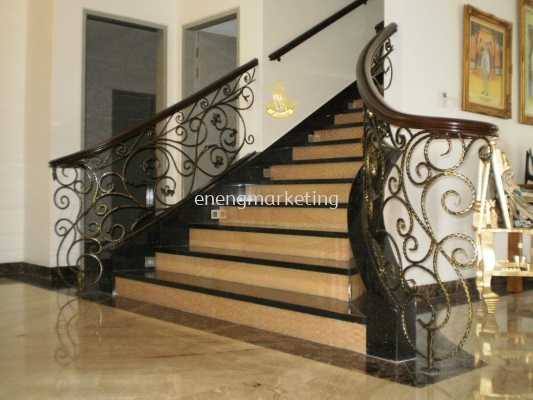 WIST 03- Wrought Iron Staircase Railing