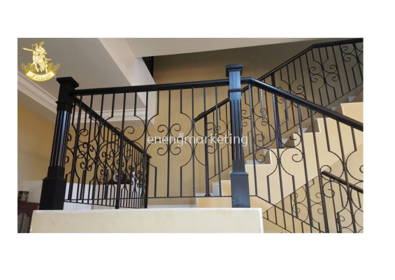 WIST 08- Wrought Iron Staircase Railing