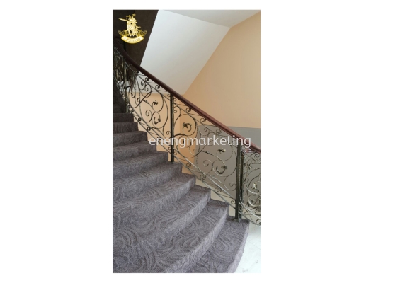 WIST 09- Wrought Iron Staircase Railing