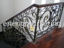 WIST 04- Wrought Iron Staircase Railing WROUGHT IRON STAIRCASE RAILING STAIRCASE RAILING