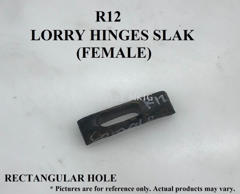 [R12-RECTANGULAR HOLE] LORRY HINGES SLAK (FEMALE)
