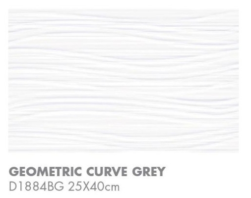 Geometric Curve Grey D1884BG