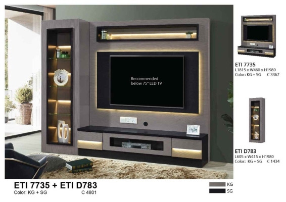 Eco living home Hanging TV cabinet 