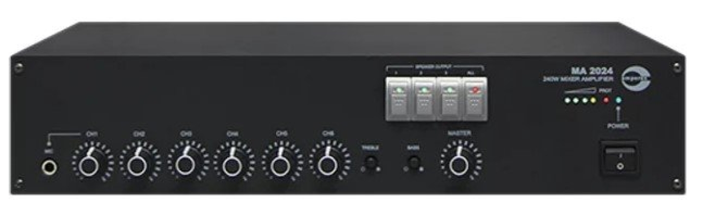 MA2024. Amperes 240W 100V Line Desktop Mixer Amplifier. #AIASIA Connect