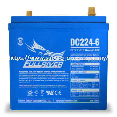 DC224-6 Deep-Cycle AGM Battery