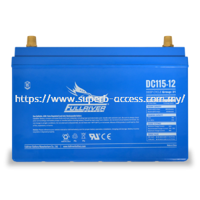 DC115-12 Deep-Cycle AGM Battery