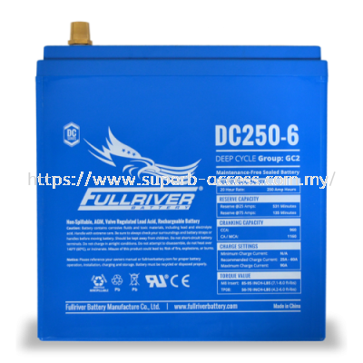 DC250-6 Deep-Cycle AGM Battery