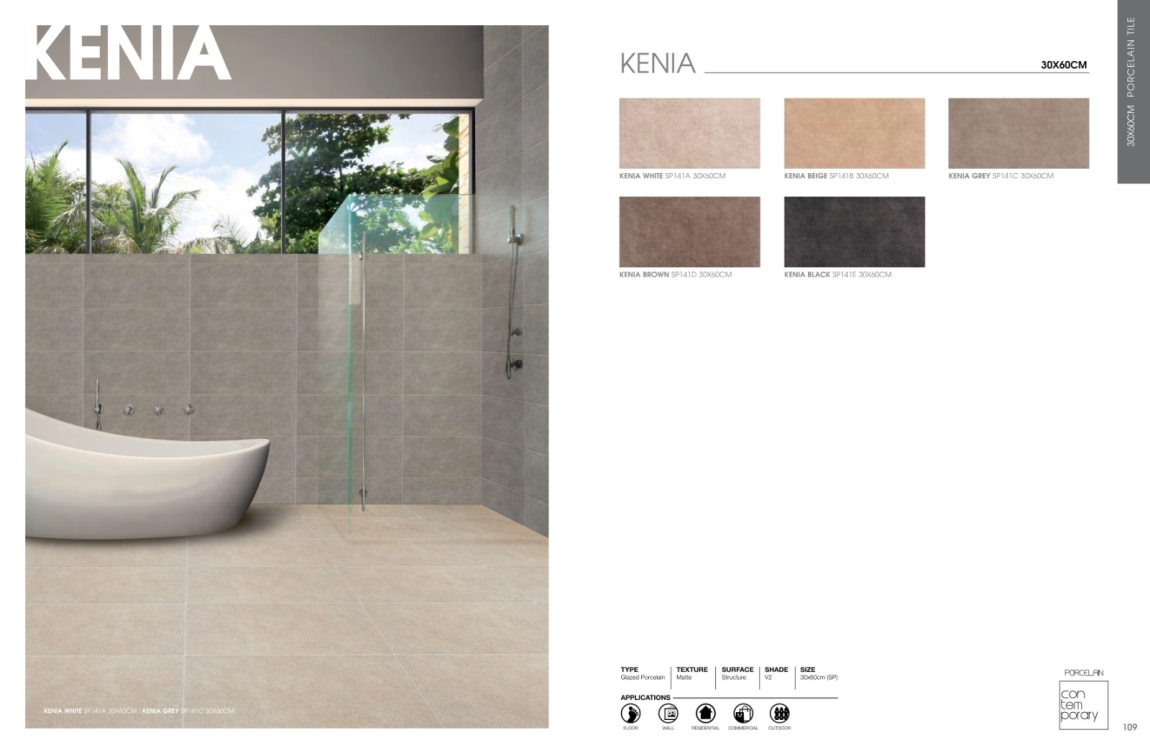 KENIA Bathroom & Kitchen Tile & Mosaic Catalog & Brochure