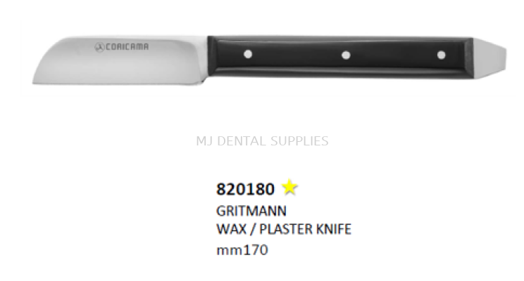 GRITMANN WAX, PLASTER KNIFE MM170 #820180, CORICAMA