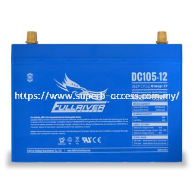 DC105-12 Deep-Cycle AGM Battery