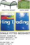 BLUE SINGLE BEDSHEET E-Shopping