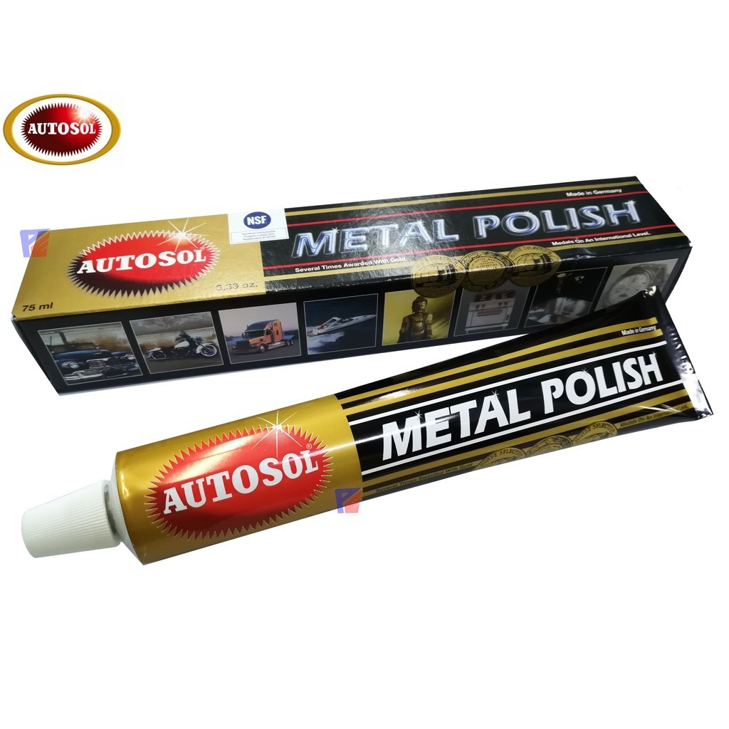 75ml Autosol Metal Polish Rust Remover Chrome Cleaner
