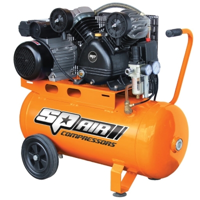 SP TOOLS AIR COMPRESSOR - V-TWIN CAST IRON PORTABLE - 2.5HP SP14