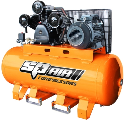 SP TOOLS AIR COMPRESSOR - TRIPLE CAST IRON STATIONARY - 7.5HP 3 PHASE SP35