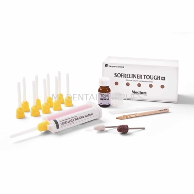 TOKUYAMA SOFRELINER TOUGH M KIT, SOFT DENTURE RELINE MATERIAL (MEDIUM - MEDIUM AGE)