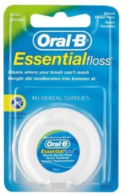 ORAL B ESSENTIAL DENTAL FLOSS MINT WAXED