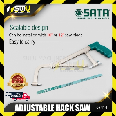 SATA 93414 ADJUSTABLE HACKSAW 10"/12"