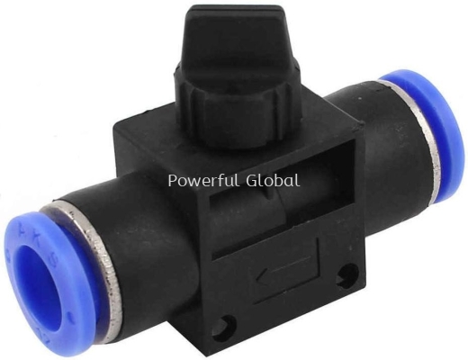 Pneumatic HAND VALVE UNION STRAIGHT One Touch Fitting