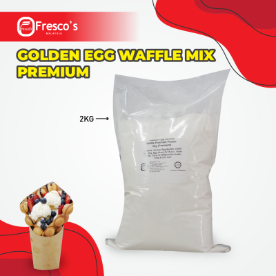 [PREMIUM] GOLDEN EGG BUBBLE WAFFLE MIX 2KG TEPUNG BUBBLE WAFFLE