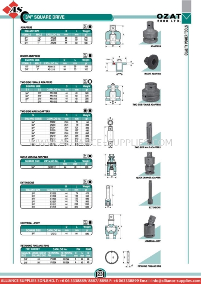 OZAT 3/4" Square Drive Impact