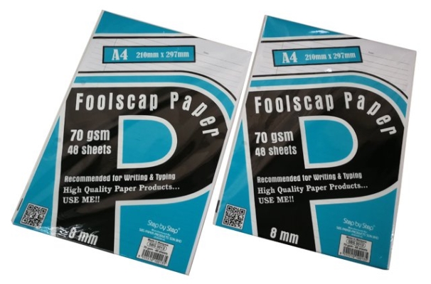 A4 Foolscap Paper Exam Sheet 70gsm (48sheets)