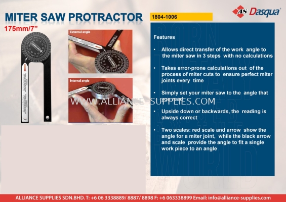 Miter Saw Protractor 