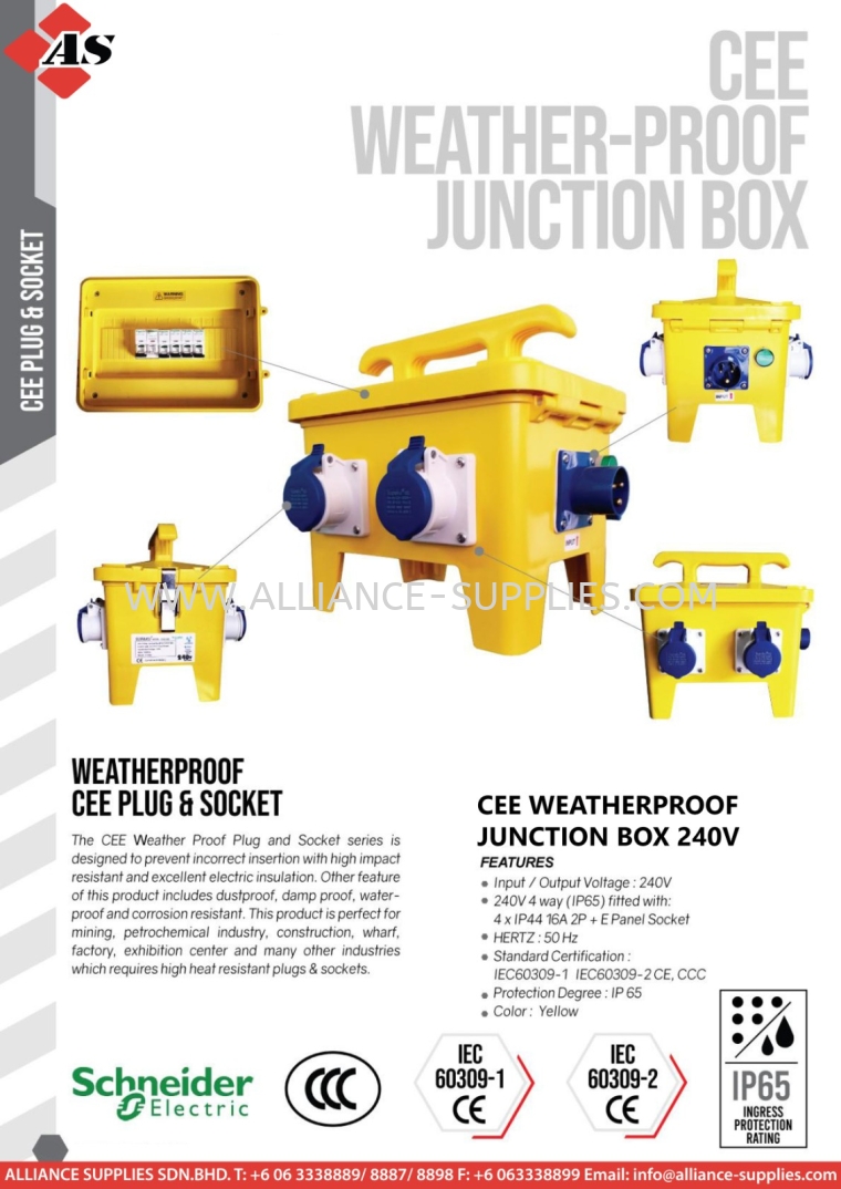 Cee Weatherproof Junction Box CEE Junction Box ELECTRICAL