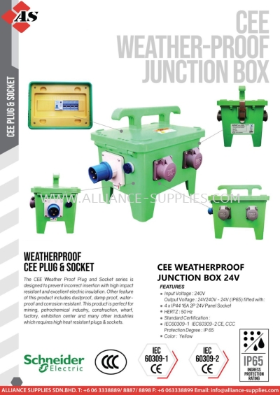 Cee Weatherproof Junction Box