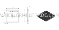 End Cap for Alu Profile 40 x 40  End Cap Aluminium Profile Accessories Aluminium Profile