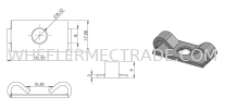 C Connector for Aluminium Profile P8 Series  C-Connector Aluminium Profile Accessories Aluminium Profile