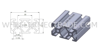 Aluminium Profile 20 x 40  P5 Series Aluminium Profiles Aluminium Profile