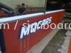 Mqcars Aluminum Pylon stand 3D LED channel box up lettering frontlit signage at Kuala Lumpur Pylon Stand Signage