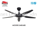 MOORE - MATT BLACK-5B(56")-NSB - 5 Blades (6 Speed Remote) New Arrival NSB Ceiling Fan Ceiling Fan