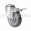 Bolt Hole Mounting Swivel PU Caster Castor Wheel