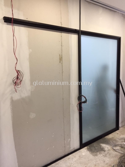 powder coating black + Frosted glass@Jln wan kadir 1, Taman Tun Dr lsmail, Kuala Lumpur 