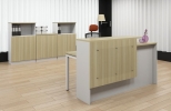 Reception counter AIM1800RSL Office table Office Furniture Selangor Reception Counter