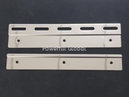 PVC Curtain Plate Set Stainless Steel 300mm