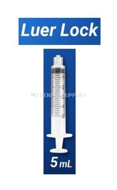 DISPOSABLE SYRINGE LUER LOCK, 5ML, UNIGLOVES