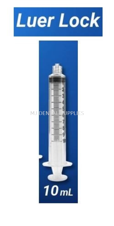 DISPOSABLE SYRINGE LUER LOCK, 10ML, UNIGLOVES