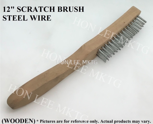 SCRATCH BRUSH STEEL WIRE 12" 