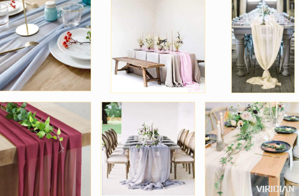 Chiffon Table Runner