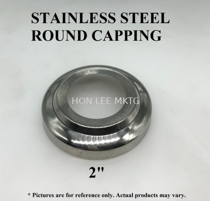 STAINLESS STEEL ROUND CAPPING 2" 