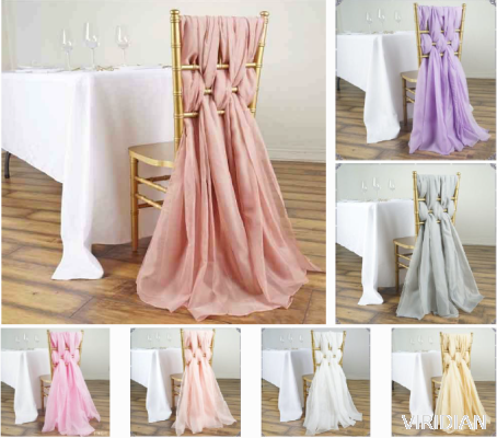 Chiffon Chair Sash