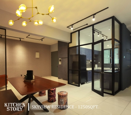 Contoh Ubah Suai & Reka Bentuk Di Skyview Residence  Pinang 