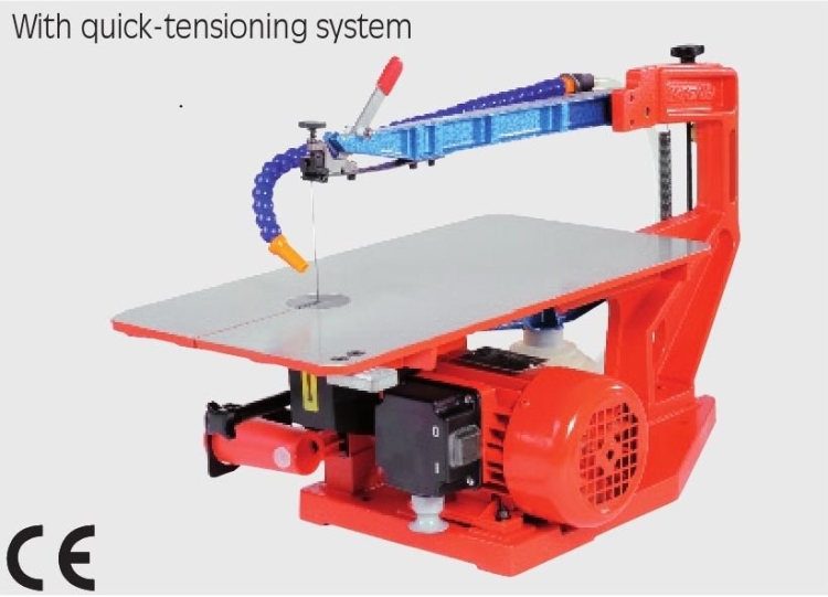 HEGNER "MULTICUT-2S" HEAVY DUTY UNIVERSAL SCROLL SAW, GOOSENECK 460MM 230V, 100W 50 CYCLES WITH BLADE TENSION ADJ.