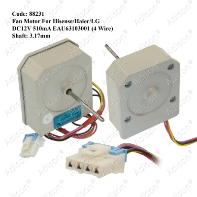 Code: 88231 Hisense / Haier / LG Fan Motor DC12V