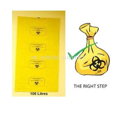 YELLOW MEDICAL WASTE BAG, 100 LITRE, MEDICAL APPARATUS