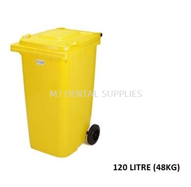 TWO WHEEL BIN WITHOUT LOCK 120LITRE (48KG),MEDICAL APPARATUS